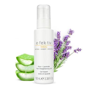 Imagem de e.fek.tiv beauty Aloe Plus Gel de alisamento de cabelo lavanda – Flexível, fixação natural – Base de plantas protetora – Infusão suave – Gel de cabelo tamanho viagem – Frizz Hair Without Fuss – Vegano