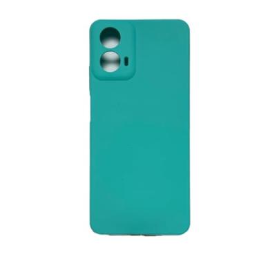 Imagem de Capa de Silicone Flexível Forro Aveludado para Moto G34 5g (verde-tiffany)