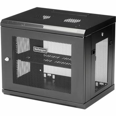 Imagem de Suporte de parede para armário de servidor StarTech.com – Rack 9U – 17" de profundidade – Rack de rede – Gabinete de servidor – Suporte de parede (RK9WALM)