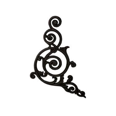 Imagem de Grade Ferro Fundido Arabesco Portão Varanda Sacada 53X60Cm