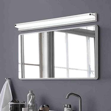 Imagem de Luz LED para toucador para banheiro, luminárias LED para banheiro com espelho, luz para espelho, branco frio para banheiro, quarto Iluminação para banheiro (cor: luz branca, tamanho: 42 cm-7W)
