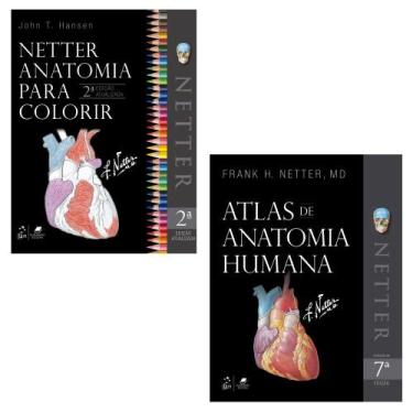 Imagem de Coleção 2 Vol: Netter Anatomia Para Colorir + Atlas De Anatomia Humana