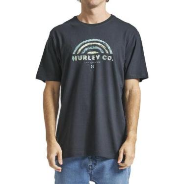 Imagem de Camiseta Hurley Acqua Sm24 Masculina Preto