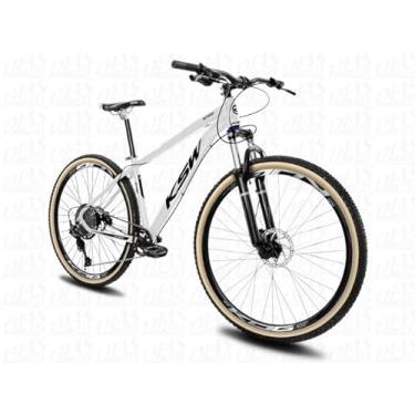 Imagem de Bicicleta Aro 29 KSW XLT100 Com 12 Toda Relação 1x12 Completa Absolute Catraca 11/52 dentes Freio Hidraulico Suspensão com trava,19,Branco Preto