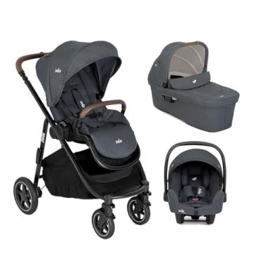 Imagem de Carrinho de Bebe Moises Bebe Conforto Joie Versatrax Chumbo Moonlight