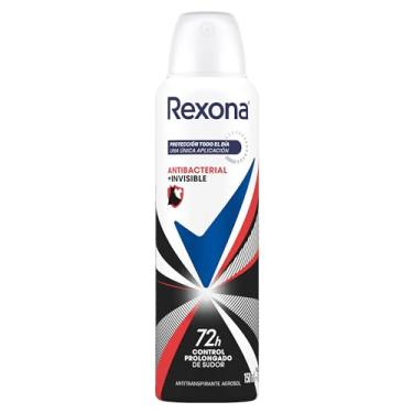 Imagem de Desodorante Antitranspirante Rexona Feminino Aerosol Antibacterial + Invisible 150ml (A embalagem pode variar)