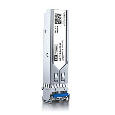 Imagem de Módulo SFP LC de modo único de 1,25 G, transceptor de fibra 1000Base-LX/LH para Ubiquit UF-SM-1G, UniFi, TP-Link, Fortinet, Intel, Netgear, Mikrotik e mais (SMF, 1310 nm, 20 km, DDM)