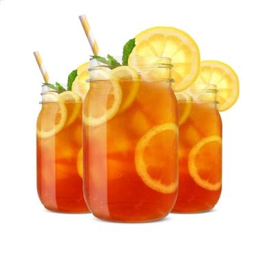 Imagem de TOSSWARE Conjunto de 12 frascos de plástico transparente, reciclável, inquebrável e transparente de 473 ml