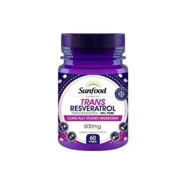 Imagem de Trans Resveratrol 600mg em 2 caps / 60 Caps Sunfood-Unissex