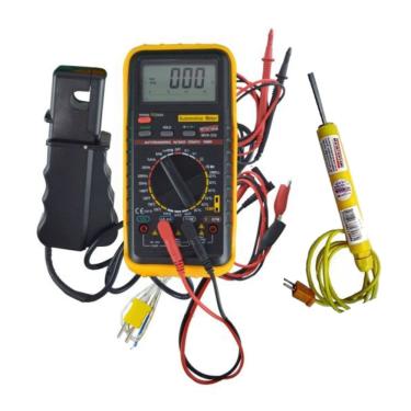 Imagem de Kit Multímetro Automotivo Digital Corrente Tensão Continuidade Hold Mda-232 Portátil Instrutherm Sensor Superfície S-01k