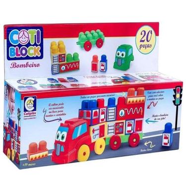 Imagem de Blocos de Montar Coti BLOCK Bombeiro Cotiplas