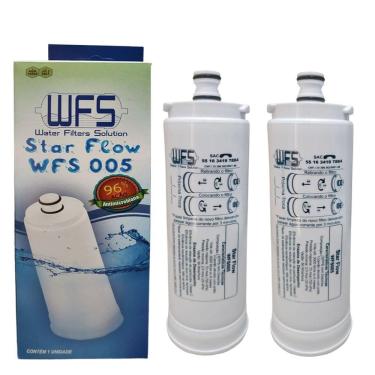 Imagem de Kit 2 filtro refil purificador masterfrio rótulo branco fino