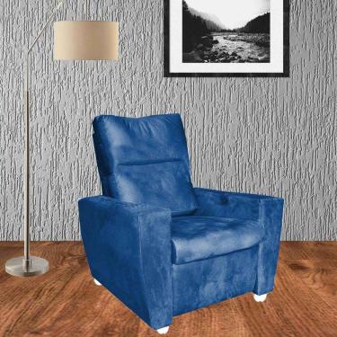 Imagem de Poltrona Reclinável Do Papai Moderna Nivea Marinho