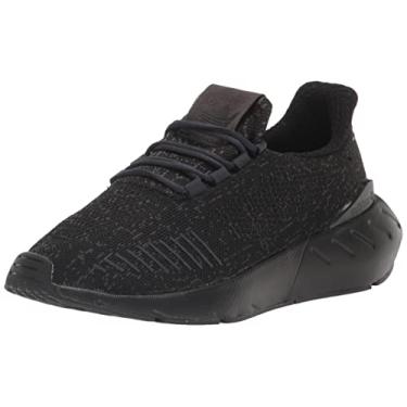 Imagem de adidas Originals Tênis masculino Swift Run 22, Preto/Preto/Carbono (Desconstruído), 8