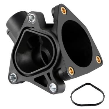 Imagem de FUSCH Capa de termostato de arrefecimento do motor compatível com Honda Element 2.4L 2003-2011, Honda Accord 2.4L 2003-2010, Honda Civic 2.0L 2006-2011, Honda CR-V 2.4L 2007-2014, Substituir #:19320-RAA-A010