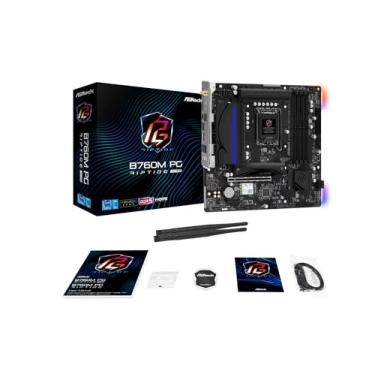 Imagem de ASRock B760M PG Riptide WiFi - Placa-Mãe Intel LGA1700, Micro ATX, DDR5 7200MHz, PCIe 4.0, WiFi 6E, 2.5G LAN