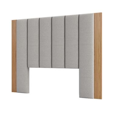 Imagem de Cabeceira de Casal Estofada Lisa 175cm em 100% MDF Freijó Dalla Costa