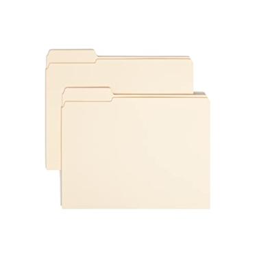 Imagem de Smead Pasta de arquivos, aba reforçada de 1/3 corte, posição esquerda, tamanho carta, manila, 100 por caixa (10335)