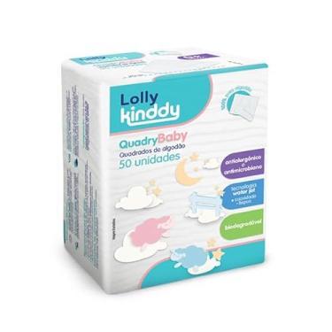 Imagem de Algodão Quadrado Quadry Baby 50 Unidades Lolly