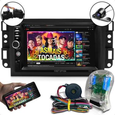 Imagem de kit multimidia mp5 e moldura captiva + chicote especifico plug in play