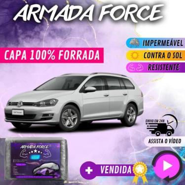 Imagem de Capa Cobrir Carro GOLF VARIANT PERUA 100% Forrada Armada Force 100% Im