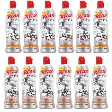 Imagem de Linha Completa de Limpeza e Prote��o: Diabo Verde, Reax, Ferra Cupim, Formibel e Lysoclin � Para Toda a Casa (12, Reax - Limpa Inox)