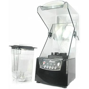 Imagem de 2600w liquidificador profissional comercial misturador de alimentos misturador de gelo smoothie suco shakes maker com copo quadrado de 1.8ml