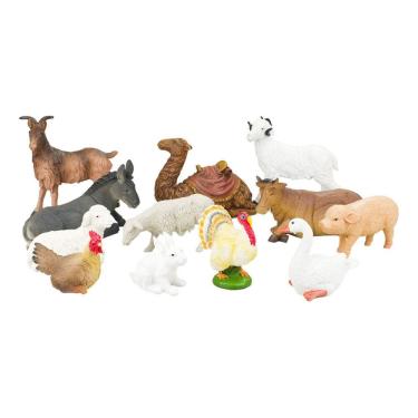 Imagem de Animais Para Presépio De Natal Resina 12 Peças - 18.5cm 
