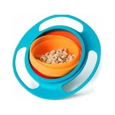 Imagem de Potinho Pote Prato Mágico Giratório 360° Infantil GiroBowl Diversão Bebê Rotação