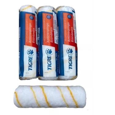 Imagem de Kit Pintura De Parede 3 Rolo Tigre Anti Respingo Ref 1376