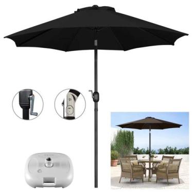 Imagem de Ombrelone 3 metros Com Base Manivela Articulado Maresias Para Piscina 