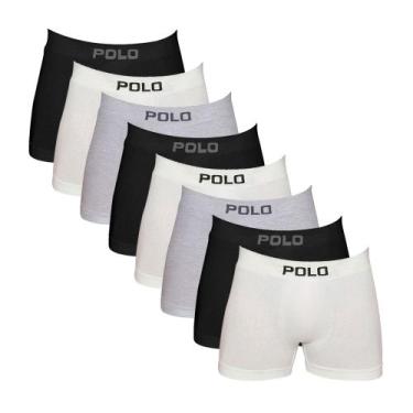 Imagem de Kit 8 Cuecas Polo 781 Algodão Boxer Sem Costura - Sortido - POLO STAR,