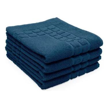 Imagem de Piso Toalha Banheiro Buettner Felpudo Domus 50x80 Marinho
