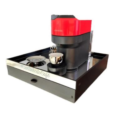 Imagem de Bandeja Organizadora de Cápsulas 45x45 Vidro Espelhado  - Zeus MDF, Ve