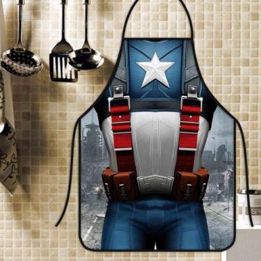 Imagem de Avental Divertido E Personalizado: Capitão América - Recanto da Costur