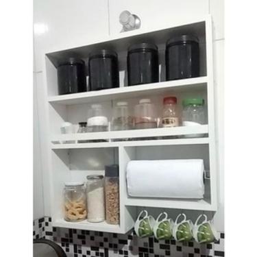 Imagem de Nicho de Cozinha Porta Tempero com Gancho MDF (13) - moveis de casa, M