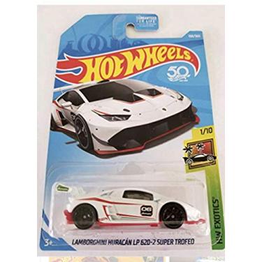 Imagem de Hot Wheels Exotics 1/10, White Lamborghini Huracan LP 620-2 Super Trofeo 150/365