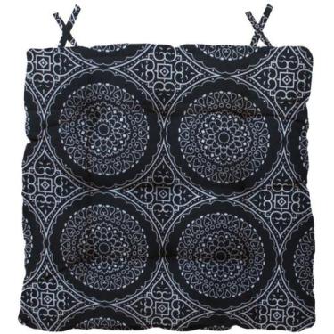 Imagem de Almofada Para Cadeira Futton Wendy 40x40cm Preto - FASTLAR