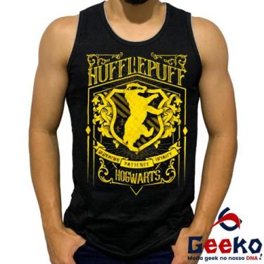 Imagem de Regata Lufa Lufa 100% Algodão Harry Potter Hogwarts Hufflepuff Camiset