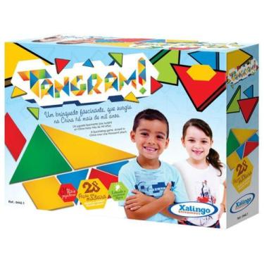 Imagem de Bloco de Montar 28 Peças Tangram - Xalingo