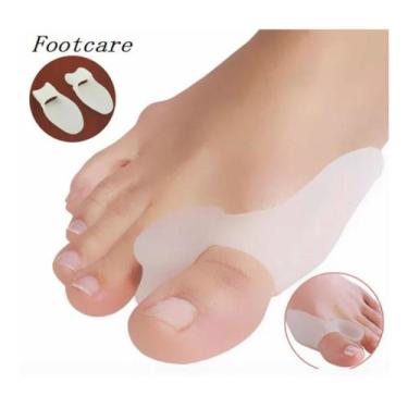Imagem de Par Corretor Protetor Dedão Joanete Silicone Halux Pés - ImportZ