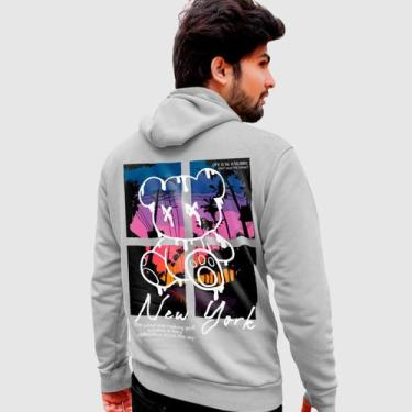 Imagem de Blusa Moletom Genuine Grit Masculina Estampada Algodão 30.1 Ted New Yo