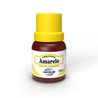 Imagem de Corante Líquido Alimentício 10ml Arcolor - Escolha As Cores, Amarelo