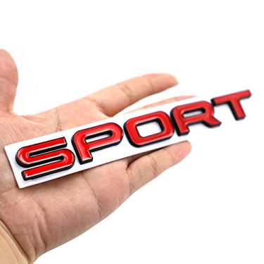 Imagem de Emblema esportivo 3D Metal Badge Car Side Fender Rear Trunk Car Sticker Decalque para Dodge Hon da Ni ssan Kia Chevy R Ange R Over (vermelho-preto)