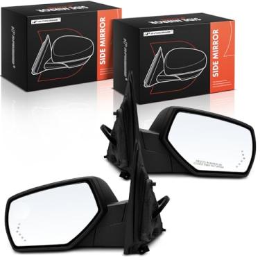 Imagem de A-Premium Par (2) espelhos retrovisores elétricos do lado do motorista e do passageiro - compatível com Chevrolet Silverado 1500 LD e GMC Sierra 2500 3500 HD - Espelho retrovisor externo externo