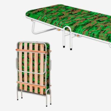 Imagem de Cama Dobrável Camping Portátil Com Colchão - Home A.S