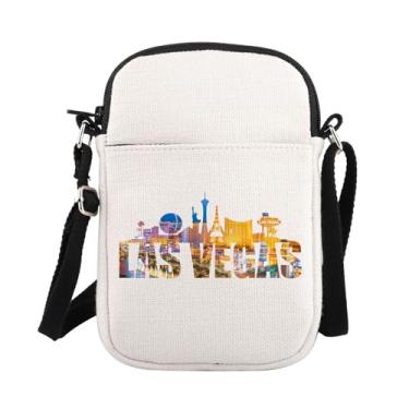Imagem de PLITI Las Vegas Bolsa tiracolo Las Vegas Lembrança Mercadoria Casino Presente Vegas férias viagem Las Vegas bolsa transversal, Bolsa Zcbag Las Vegas