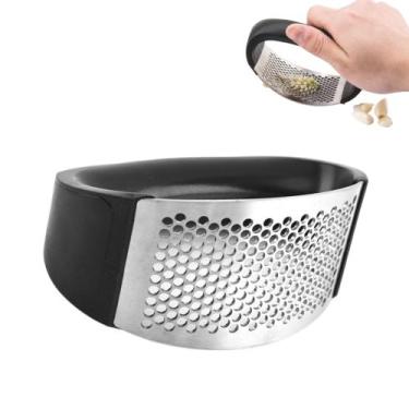Imagem de Espremedor Alho triturador Smart Fácil Em Inox Amassador Triturar cano