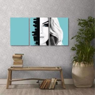 Imagem de Quadro Decorativo Greys Anatomy Interiores Em Tecido 3 Peças - Wall Fr