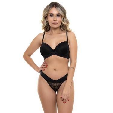 Imagem de Conjunto com Renda Preto Sepie 14321 Fio Dental, Preto, G